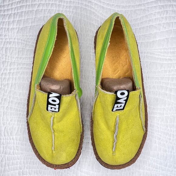 Ovelo Tezoo Rainbow Loafers sz EU 40 Casual Gender Neutral Bright Lime Green - Picture 1 of 7